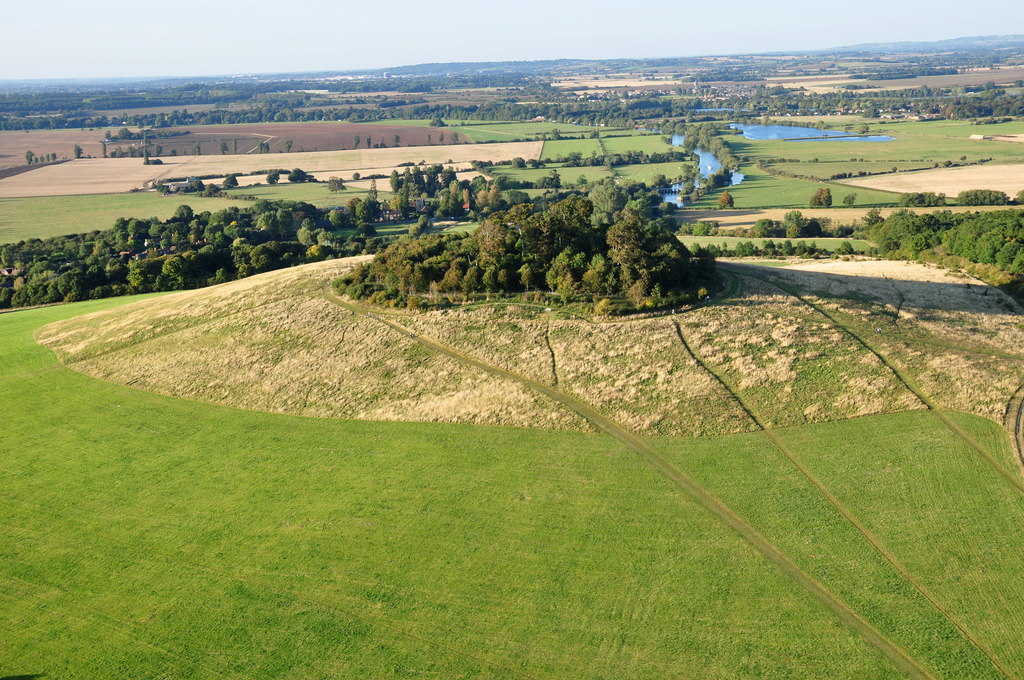 Wittenham Clumps atop Sinodun Hills Photograph Dave Price