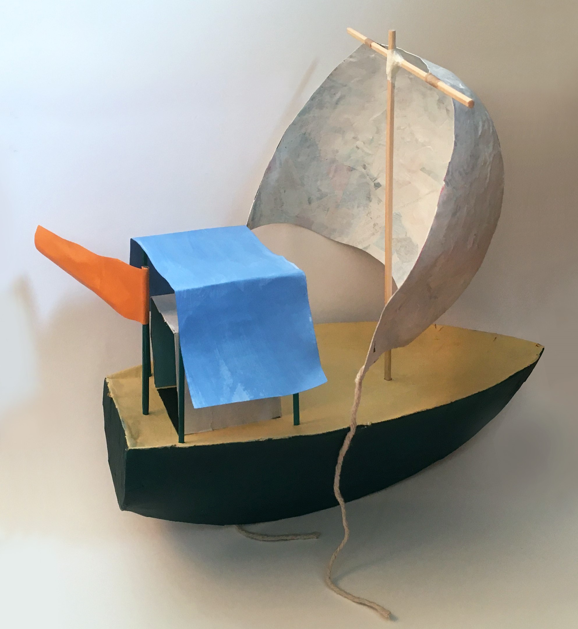 Model boat based on Victor Willing's 'Night' (1978)