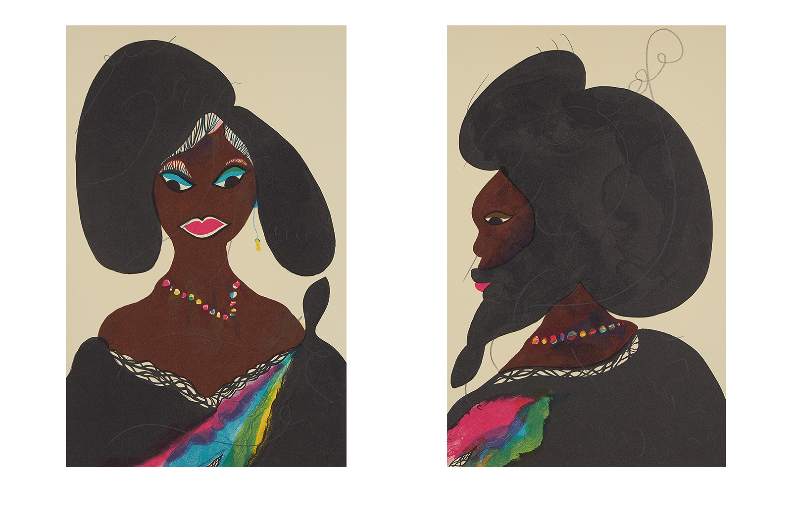 Ofili_Chris_AfroHarlemMuses_2005_Thumbnail2